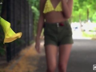 Eveline Dellai - uber-sexy adventurous stunner takes a monster big black cock