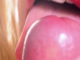 Voluptuous tongue teasing oral pleasure