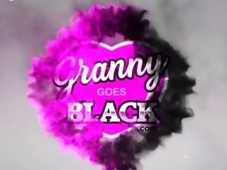 Kinky grandmothers share big black cock